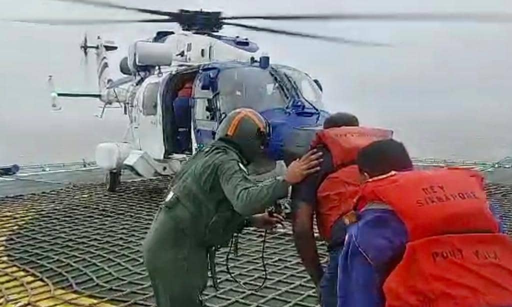 Indian Coast Guard evacuates 50 persons at Okha, Gujarat in preventive measures of severe cyclone ‘Biprajoy’