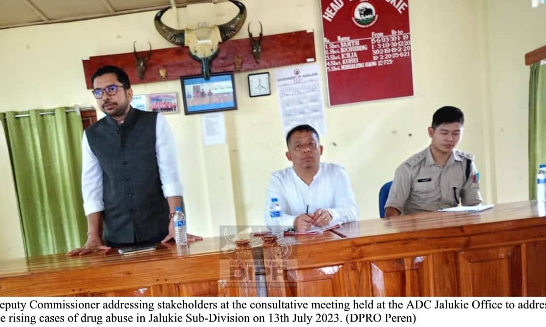 Consultation meeting at Jalukie to address rising drug abuse cases