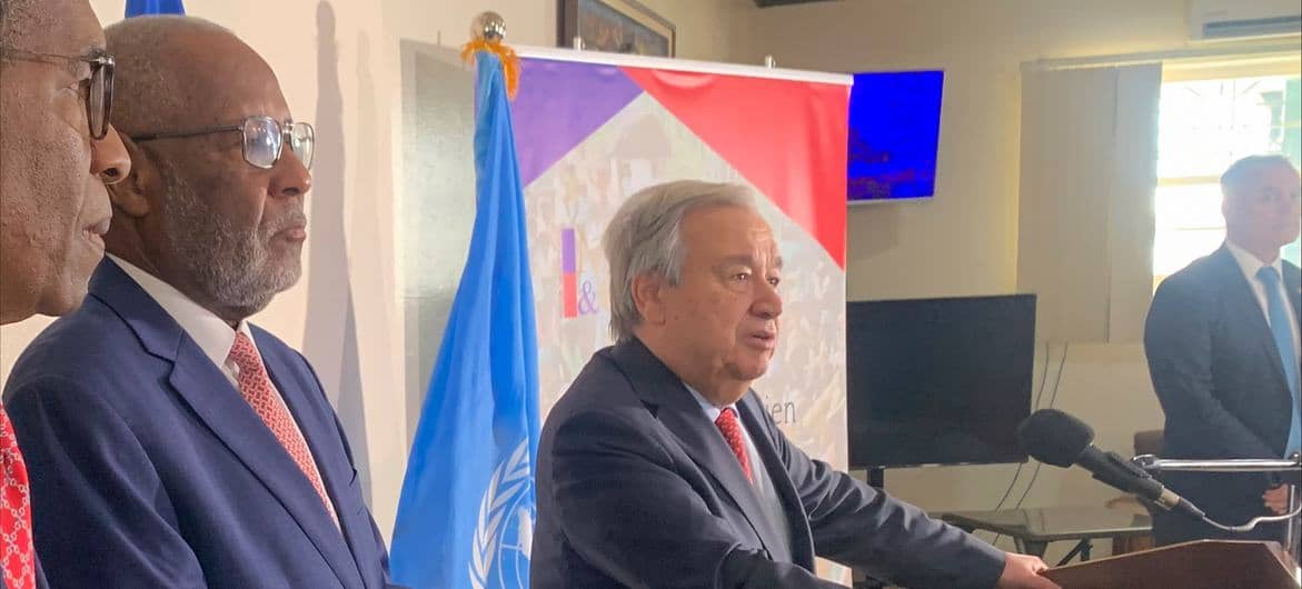 ‘Generations of Haitians’ at risk, warns Guterres, calling for international force to help quell gang violence