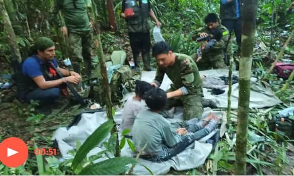 Colombian ‘miracle’ children found alive 40 days after Amazon jungle plane crash