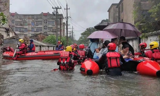 Weather tracker: extreme rainfall and heat hit China amid Asian heatwave