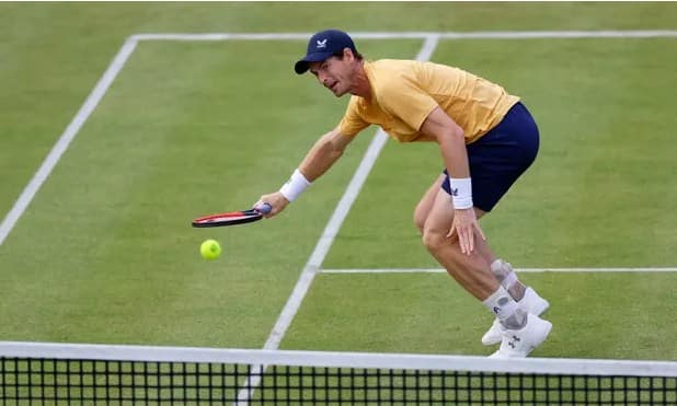 Andy Murray focused on ‘positive signs’ after crashing out of Queen’s Club