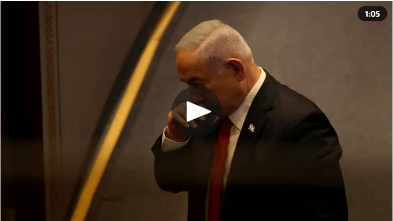 Netanyahu calls ICC's arrest warrant 'antisemitic' – video
